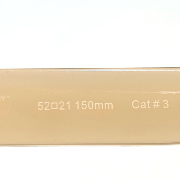 retro square Color sunglasses UV blocking beige brown tint - Picture 11 of 15